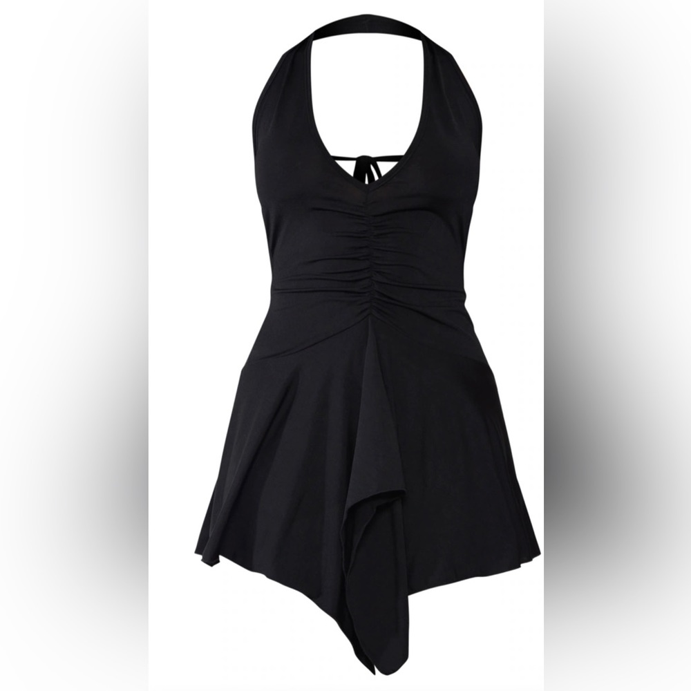 PrettyLittleThing halter backless dress NEW